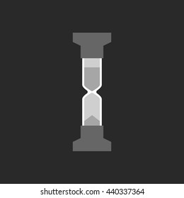 Hourglass icon flat. Vector, graphic. Sandglass illustration