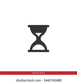 Hourglass Icon Flat Vector Illustration