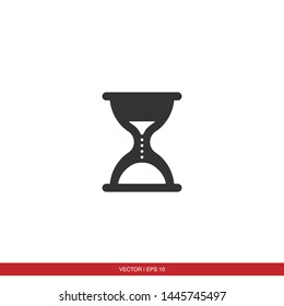 Hourglass Icon Flat Vector Illustration
