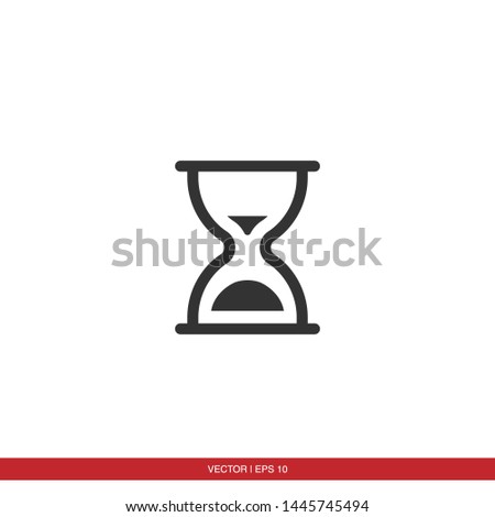 Hourglass Icon Flat Vector Illustration