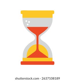 Hourglass Icon – Flat Vector Time Countdown Illustration. Great for countdown, deadline, time tracking, and scheduling concepts.