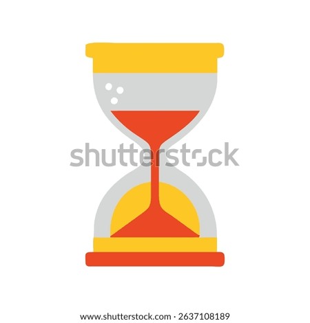 Hourglass Icon – Flat Vector Time Countdown Illustration. Great for countdown, deadline, time tracking, and scheduling concepts.