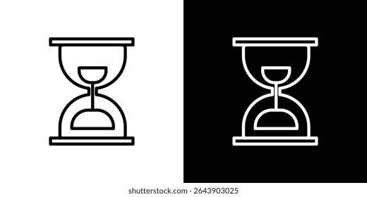 Hourglass icon Graphic vector set for ui design