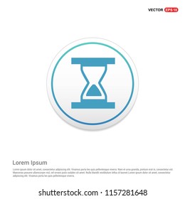 hourglass Icon Hexa White Background icon template - Free vector icon