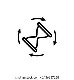 hourglass icon, illustration design template