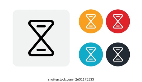 Hourglass icon illustration isolated vector sign symbol