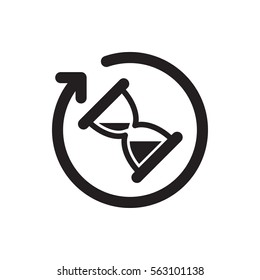 hourglass icon illustration isolated vector sign symbol