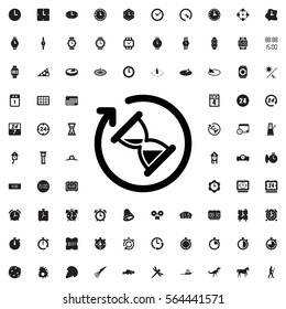hourglass icon illustration isolated vector sign symbol