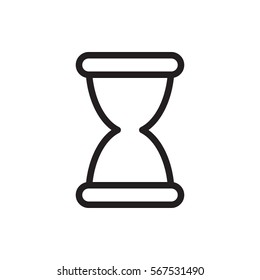 hourglass icon illustration isolated vector sign symbol