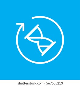 hourglass icon illustration isolated vector sign symbol