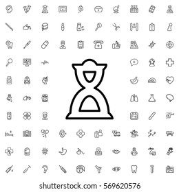 hourglass icon illustration isolated vector sign symbol