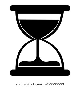 Hourglass icon illustration material vector Hourglass time icon isolated vector