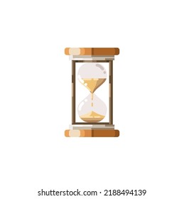 Icono de vidrio de Hourglass Vector
, símbolo de icono de hora plana