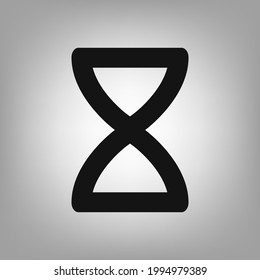 Hourglass icon for the interface of applications, games.