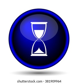 Hourglass icon. Internet button on white background. EPS10 vector