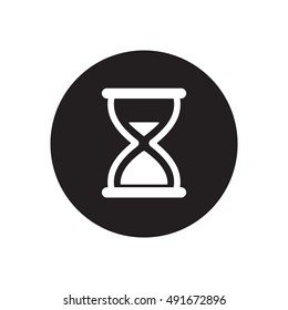 Hourglass    icon,  isolated. Flat  design.