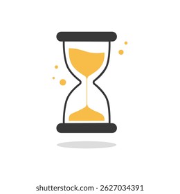 Hourglass icon Isolated flat vector in outline. Sand watch symbol. Sandglass symbol, logo. Vector