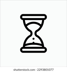 hourglass icon, isolated icon in light background, perfect for website, blog, logo, graphic design, social media, UI, mobile app