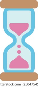 The hourglass icon isolated on white background