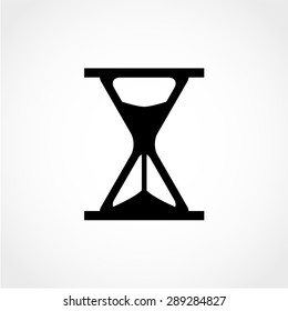 Hourglass Icon Isolated on White Background