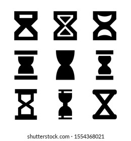 hourglass icon isolated sign symbol vector illustration - Collection of high quality black style vector icons
