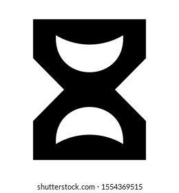 hourglass icon isolated sign symbol vector illustration - high quality black style vector icons
