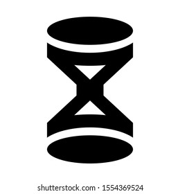 hourglass icon isolated sign symbol vector illustration - high quality black style vector icons
