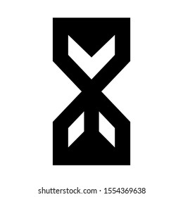 hourglass icon isolated sign symbol vector illustration - high quality black style vector icons
