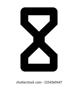 hourglass icon isolated sign symbol vector illustration - high quality black style vector icons
