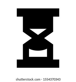 hourglass icon isolated sign symbol vector illustration - high quality black style vector icons
