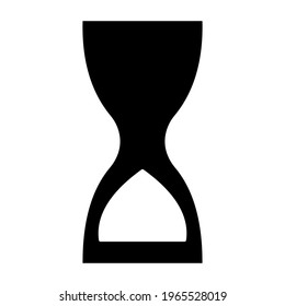 Hourglass icon isolated vector illustration. High quality black style vector icon