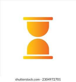 hourglass icon with isolated vektor and transparent background