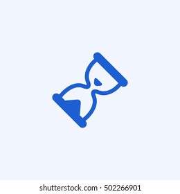 hourglass icon, isolated, white background