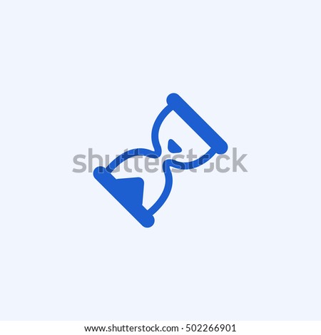 hourglass icon, isolated, white background