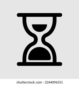 Hourglass icon in line style, use for website mobile app presentation