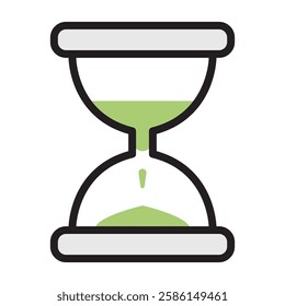 hourglass icon in linear color