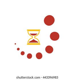 hourglass icon and logo 