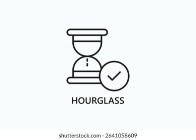Hourglass Icon Or Logo Isolated Illustration
