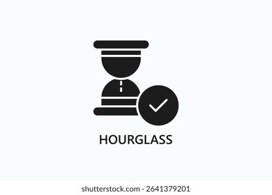 Hourglass Icon Or Logo Isolated Illustration