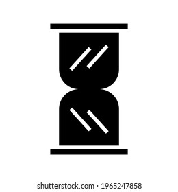 hourglass icon or logo isolated sign symbol vector illustration - high quality black style vector icons
