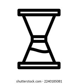 hourglass icon or logo isolated sign symbol vector illustration - high quality black style vector icons
