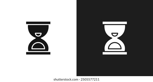 Hourglass icon logo set vector