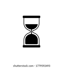 Hourglass icon. Minimalist linear design. Isolated against a white background on eps 10
