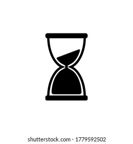 Hourglass icon. Minimalist linear design. Isolated against a white background on eps 10
