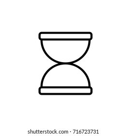 Hourglass icon om the white background