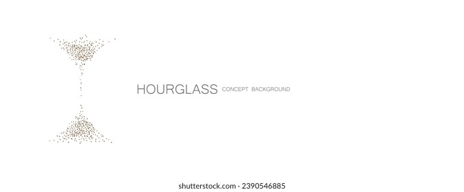 hourglass icon on concept background
