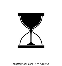 Hourglass icon on isolated background. Eps 10 vector
