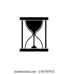Hourglass icon on isolated background. Eps 10 vector