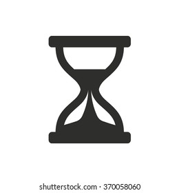 Hourglass  icon  on white background. Vector illustration.