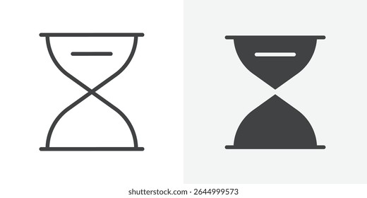 Hourglass icon Outline vector sign